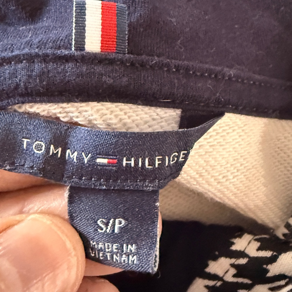 Tommy Hilfiger Houndstooth Hoodie Size Small - Picture 10 of 14